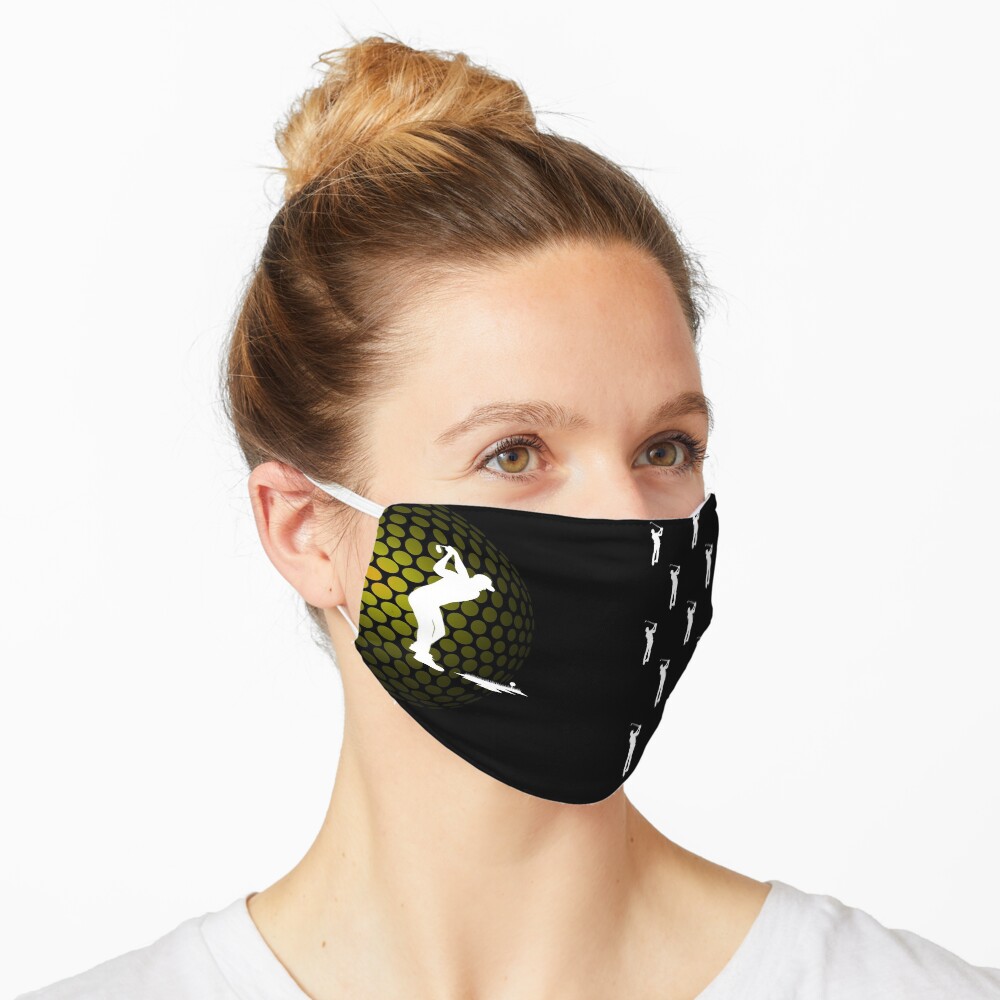 Golf | Tee Shot | Black | Golfer Mask