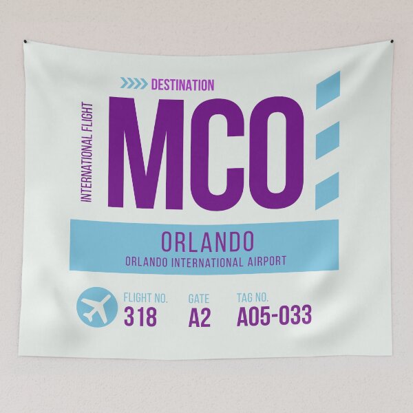 Item preview, Orlando Airport Stylish Luggage Tag (MCO) designed and sold by SLAG-Creative.