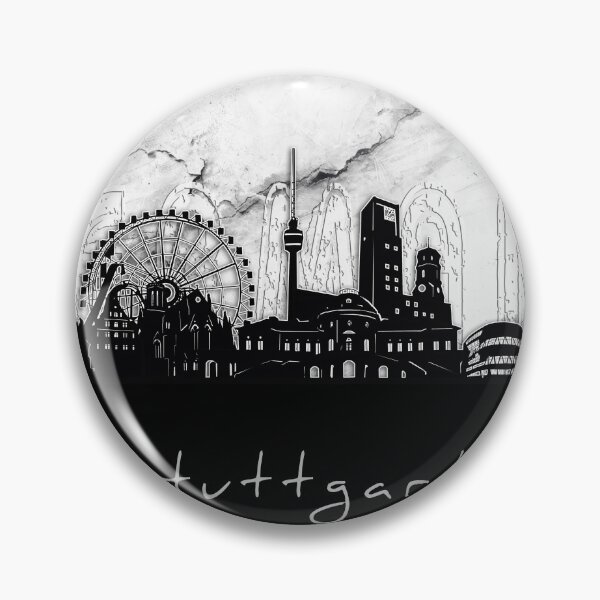 Item preview, stuttgart skyline marble designed and sold by BekimART2.