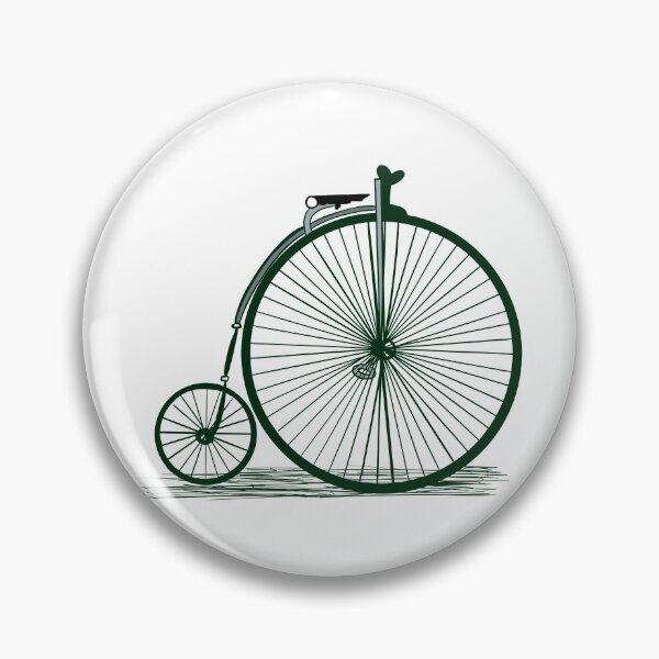Item preview, Penny Farthing Bike in Green designed and sold by ZenHenna.
