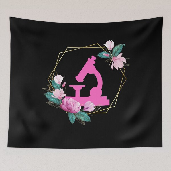 Item preview, WATERCOLOR FLORAL FRAME MICROSCOPE SCIENCE designed and sold by Hippiesole.
