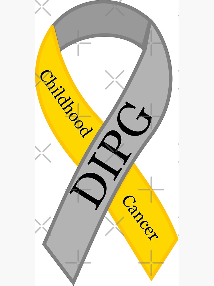 Thumbnail 3 of 3, Photographic Print, DIPG Childhood brain cancer ribbon designed and sold by AFordhamDesigns.
