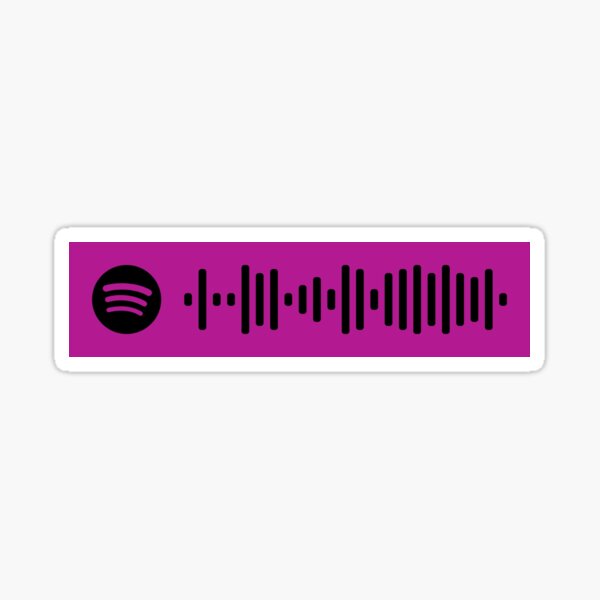 Attention Charlie Puth Spotify Code Sticker By Crtspotify Redbubble - attention charlie puth roblox id