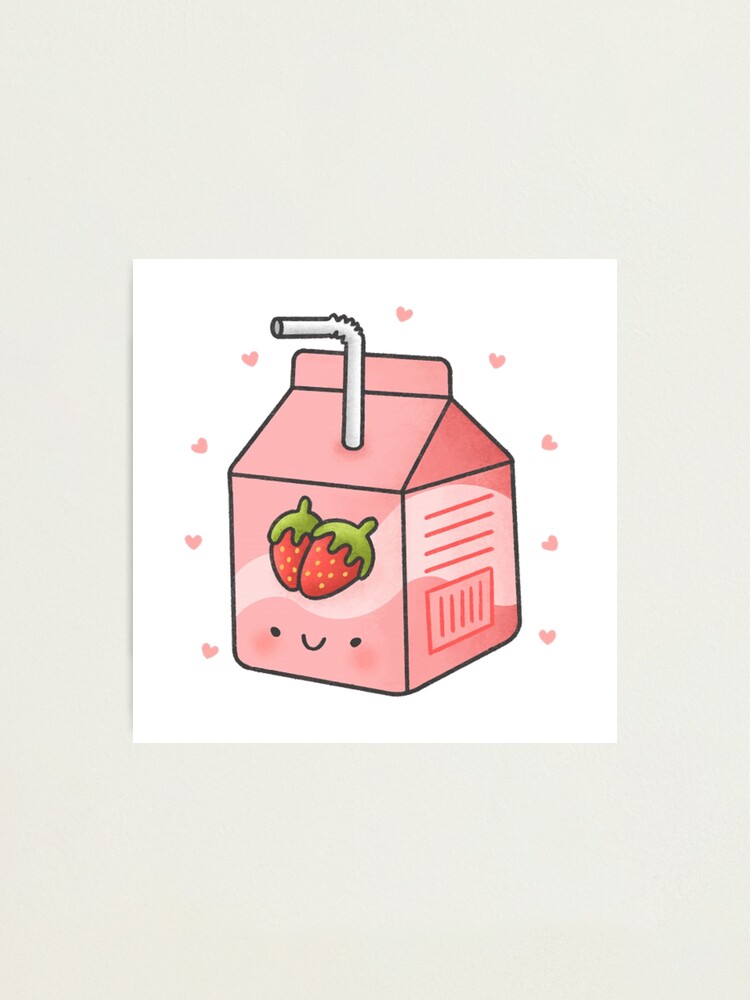 Lámina fotográfica «Cajita de leche de fresa» de harukakawaii13 | Redbubble Lámina fotográfica «Cajita de leche de fresa» de harukakawaii13 | Redbubble