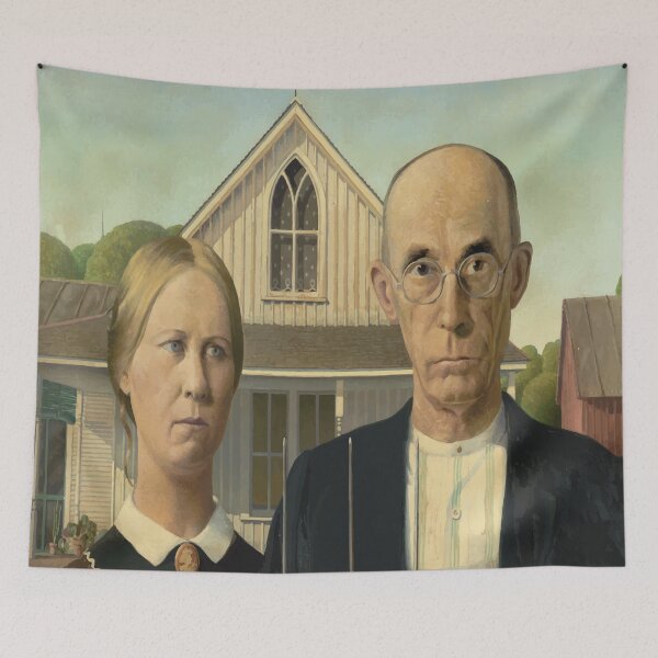 Item preview, Grant Wood | American Gothic designed and sold by badguyduh.
