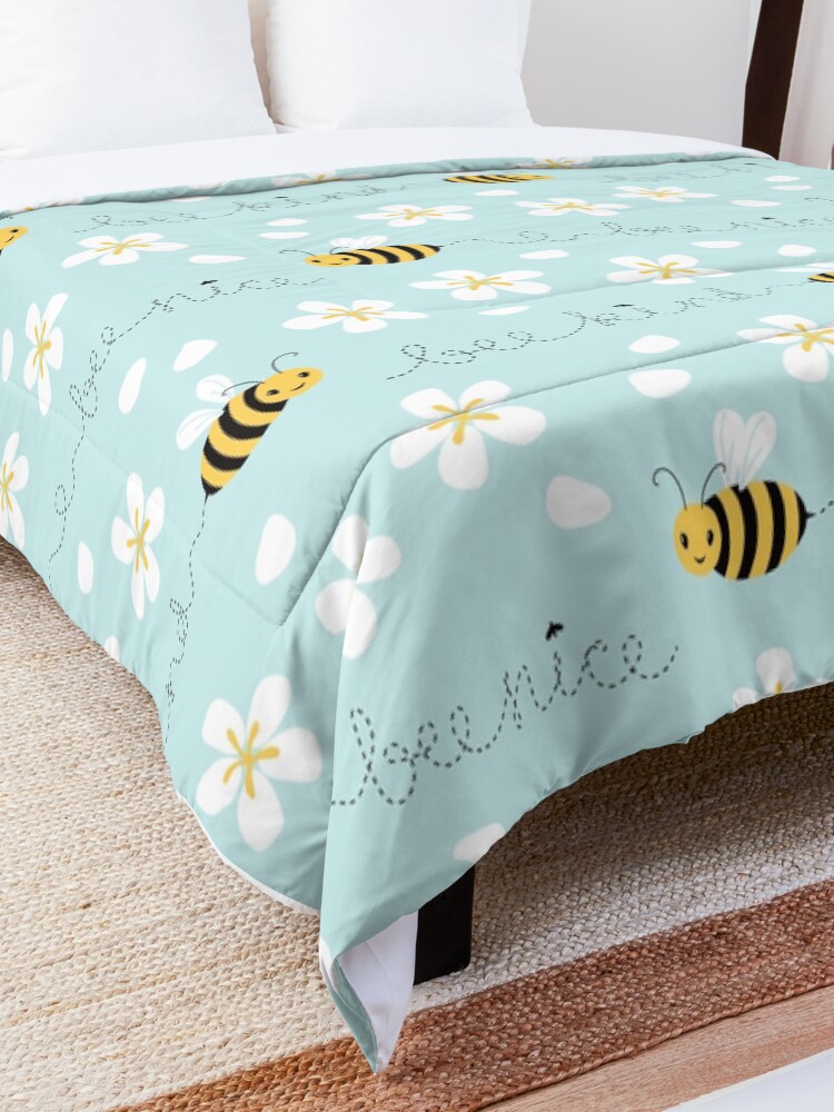 Alternate view of Bee nice, Bee kind Comforter