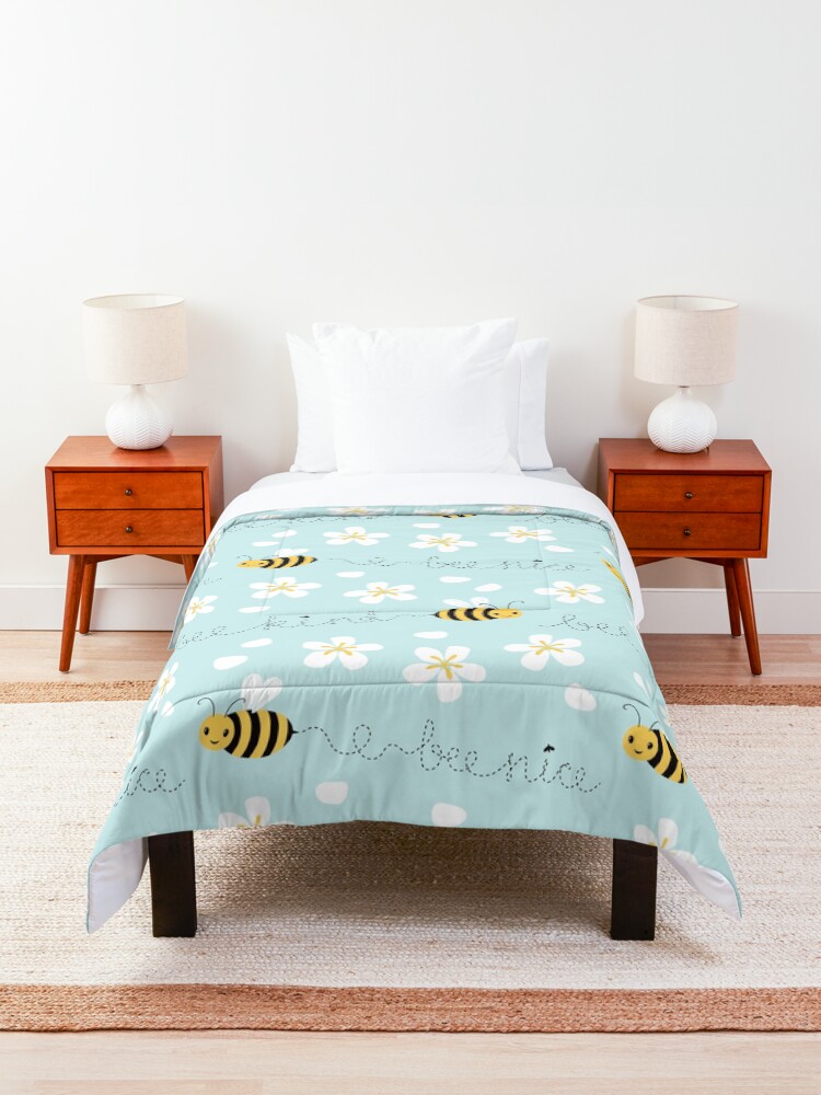 Alternate view of Bee nice, Bee kind Comforter