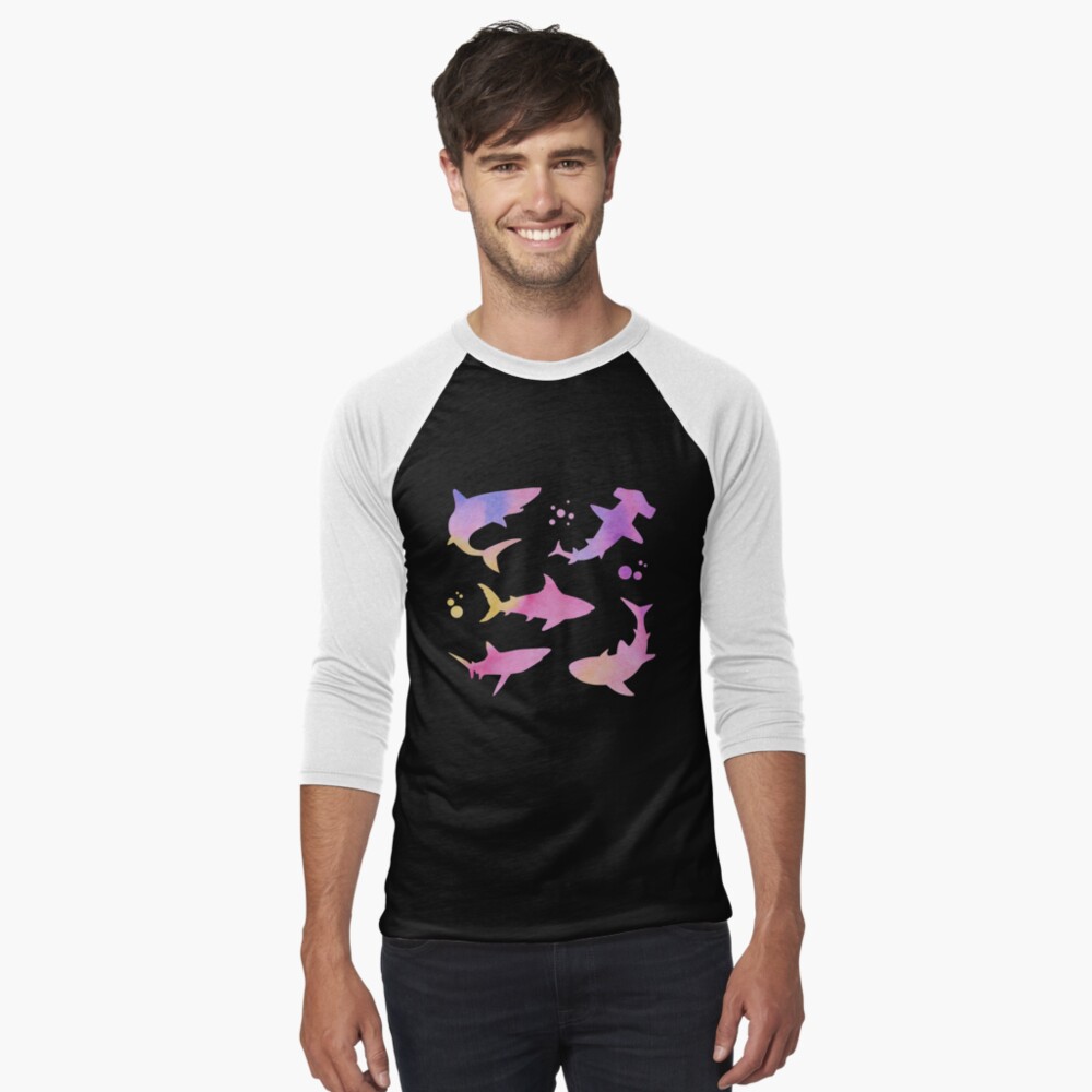 Vista previa del artículo con la obra «Camiseta ¾ estilo béisbol», diseñado y vendido por Taphire.