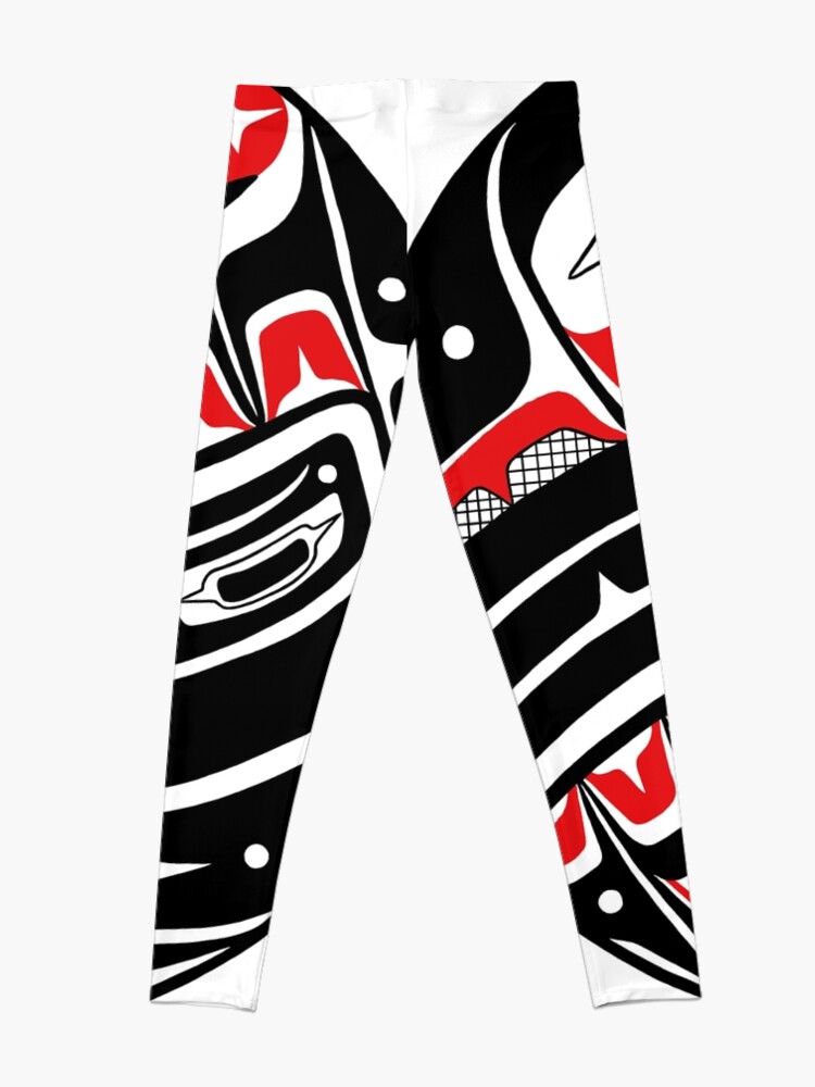 Alternate view of Raven Steals The Sun - PNW style Leggings
