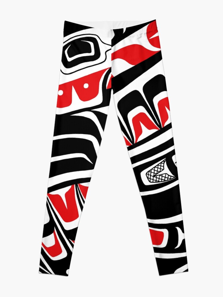 Alternate view of Raven Steals The Sun - PNW style Leggings