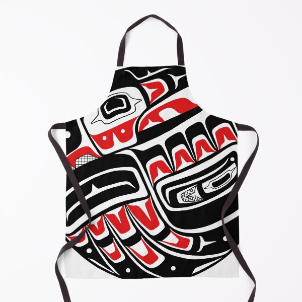 Raven Steals The Sun - PNW style Apron