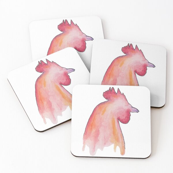 Item preview, Watercolor Rooster profile designed and sold by in2thewild.