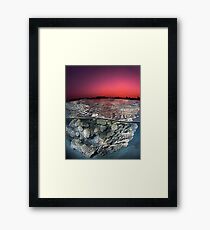 Sunset Over the Red Sea Reef Framed Print