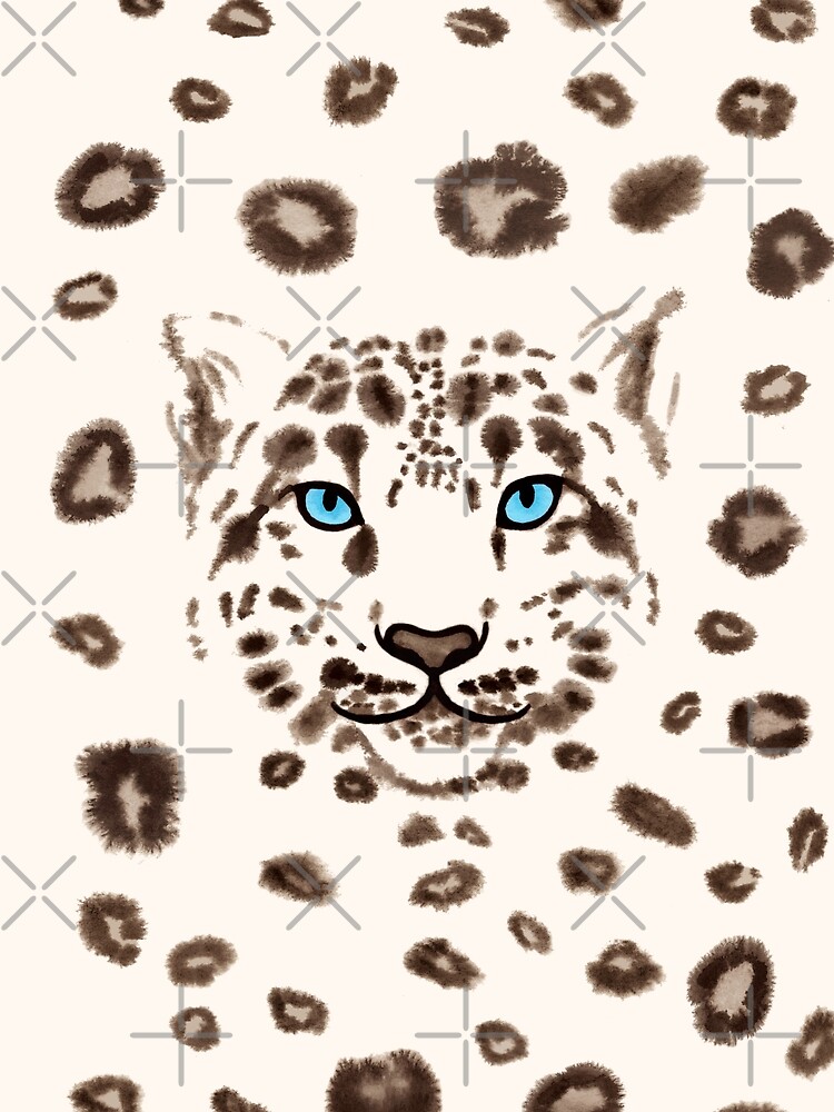 Watercolor Snow Leopard 1 by nadyanadya