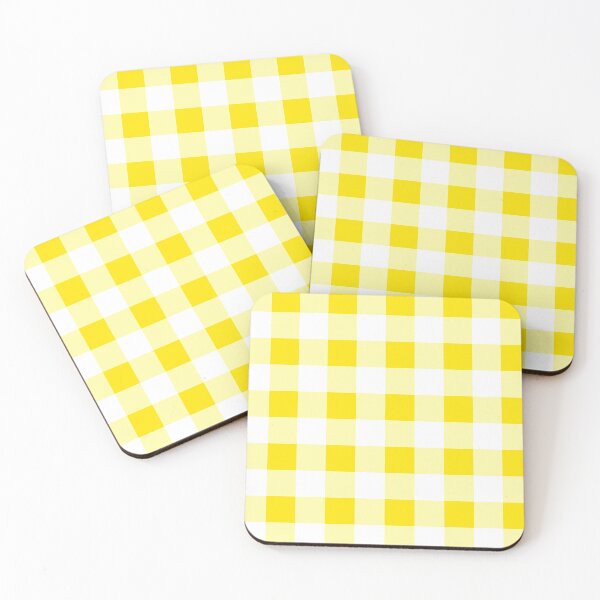 Artikelvorschau, Großer gelber Gingham entworfen und verkauft von tealprint.
