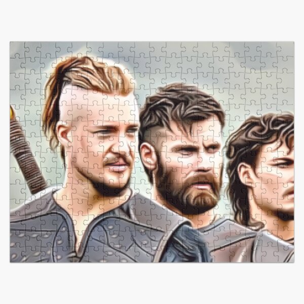The Last Kingdom, Uhtred of Bebbanburg, Finan, Sihtric, art Jigsaw Puzzle