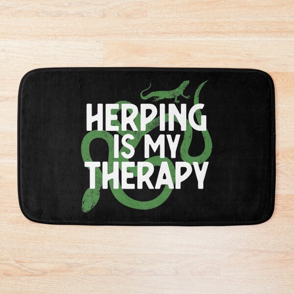 Item preview, Herping Is My Therapy Herpetologists print designed and sold by jakehughes2015.
