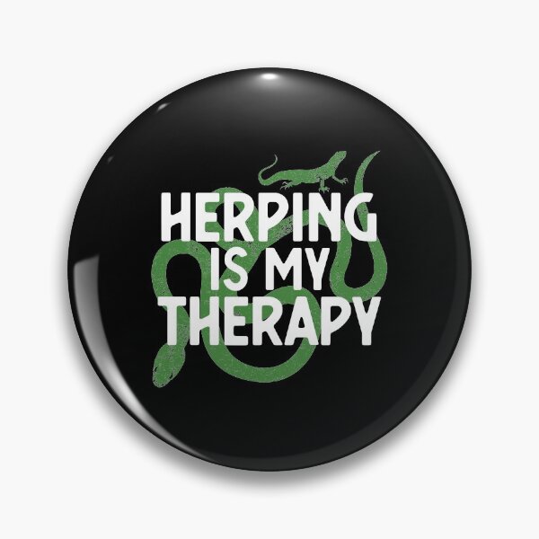 Item preview, Herping Is My Therapy Herpetologists print designed and sold by jakehughes2015.
