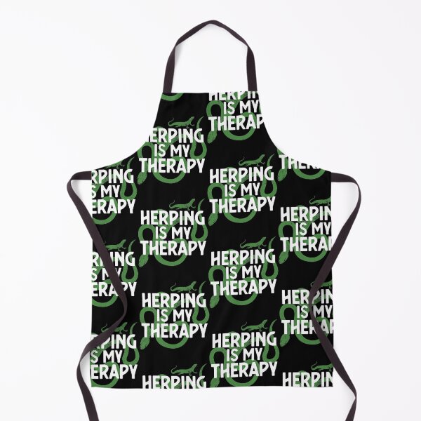 Item preview, Herping Is My Therapy Herpetologists print designed and sold by jakehughes2015.