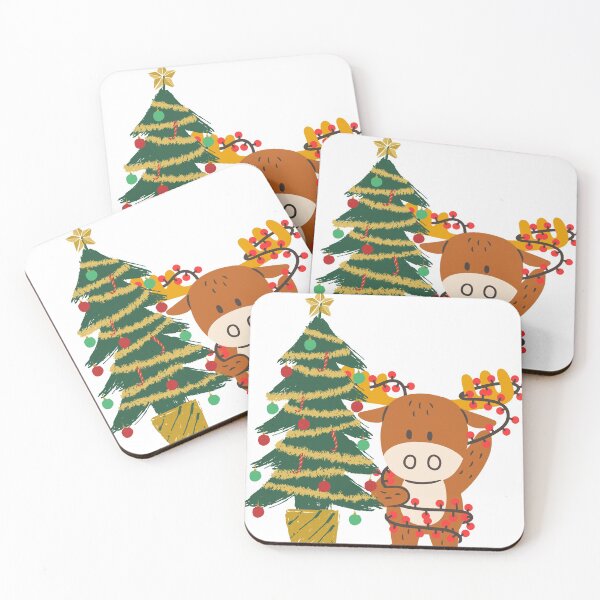 Item preview, xmas jumper tree and moose designed and sold by JocelynCrafts.