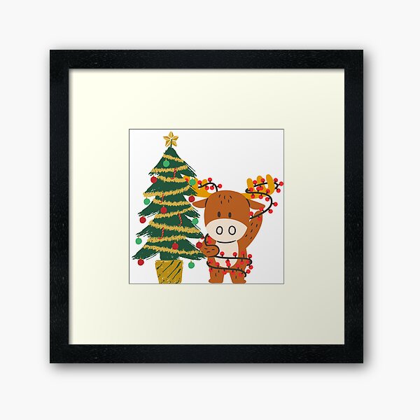 Item preview, xmas jumper tree and moose designed and sold by JocelynCrafts.