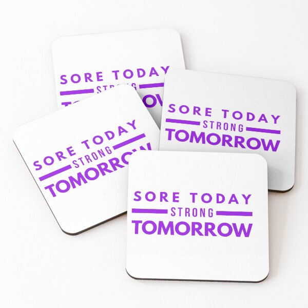 Item preview, Sore today strong tomorrow (Pink2) designed and sold by Fit & Fun  Gallery.