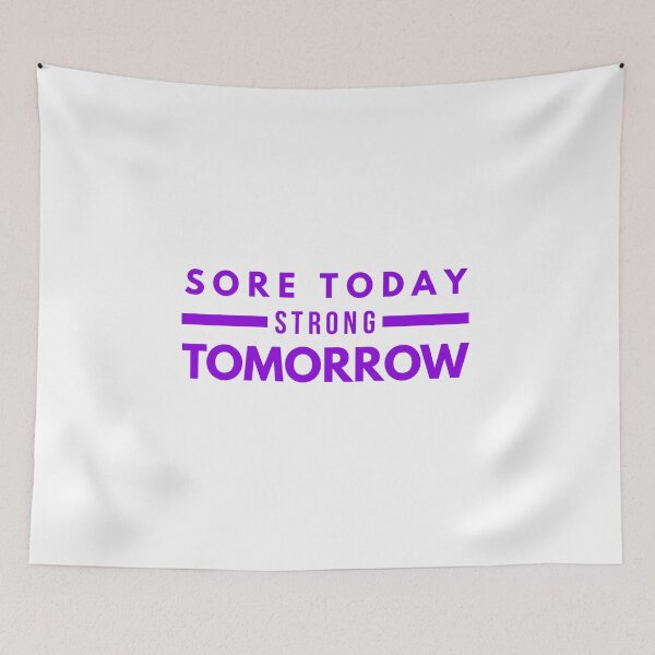 Item preview, Sore today strong tomorrow (Pink2) designed and sold by Fit & Fun  Gallery.
