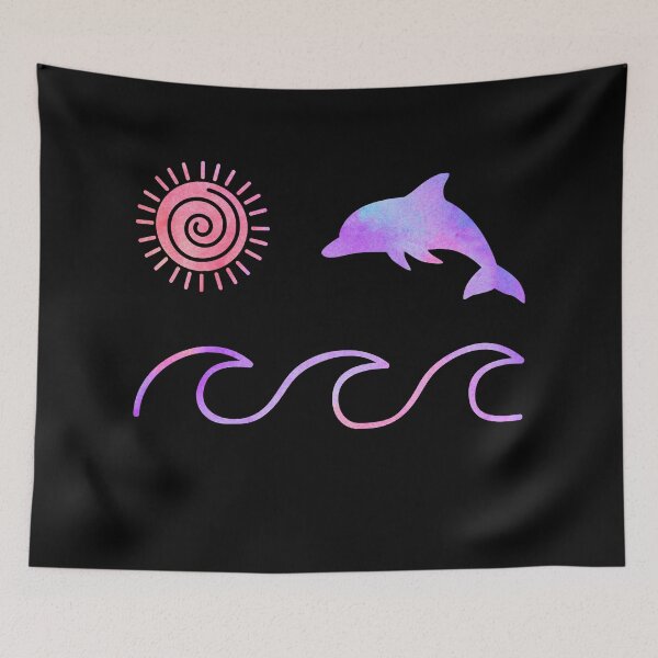 Item preview, Purple Watercolor Dolphin designed and sold by Hedda Young.
