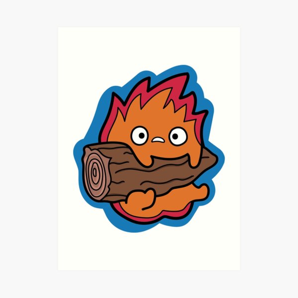 Calcifer Howl's Moving Castle Art Print