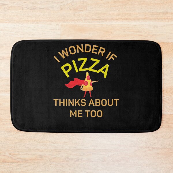 Item preview, I Wonder If Pizza Thinks About Me Too designed and sold by fahrurrozzi.