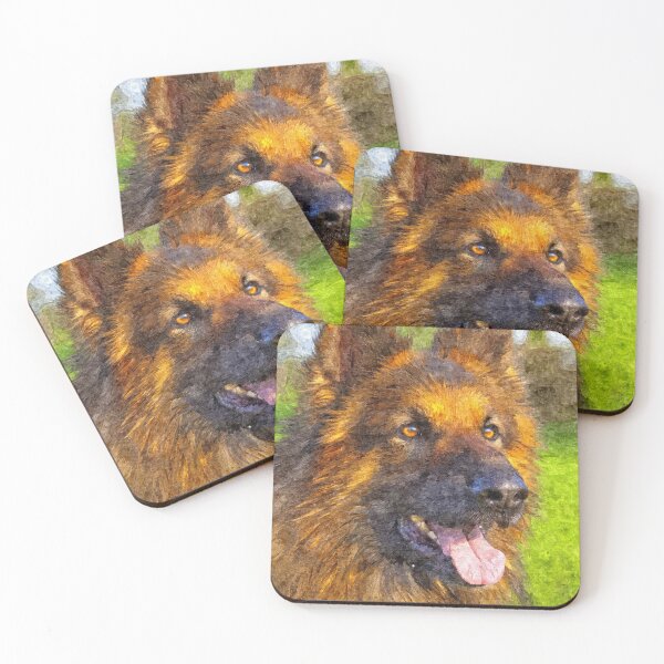Item preview, German Shepherd digital art designed and sold by irinagingercat.