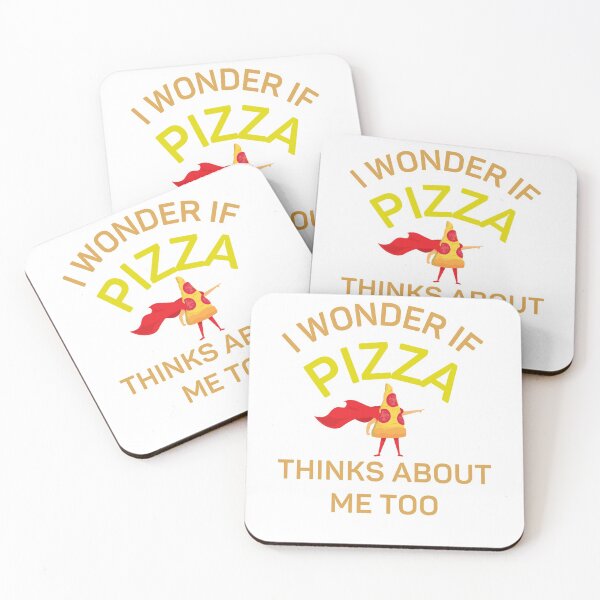 Item preview, I Wonder If Pizza Thinks About Me Too designed and sold by fahrurrozzi.
