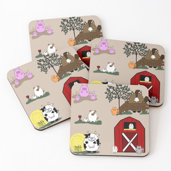 Item preview, Farm animals pattern designed and sold by Quick Brown Fox Canada.