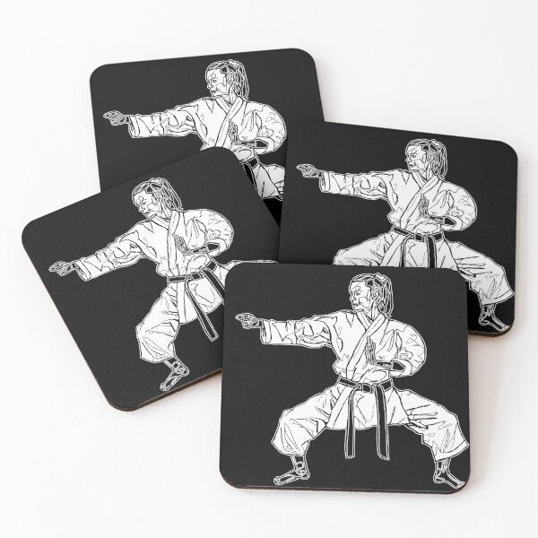 Artikelvorschau, Karate Karateka Kata Zeichnung, Black Belt MMA entworfen und verkauft von danceink.