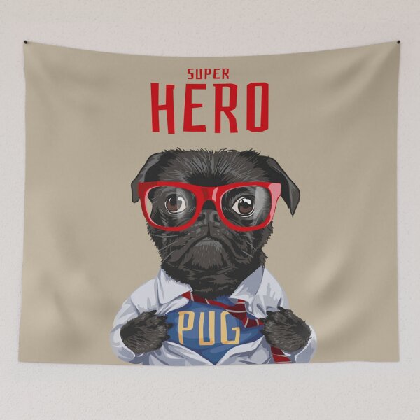 Item preview, Super Hero Pug Puppy designed and sold by Borislav Shekerdzhiyski.