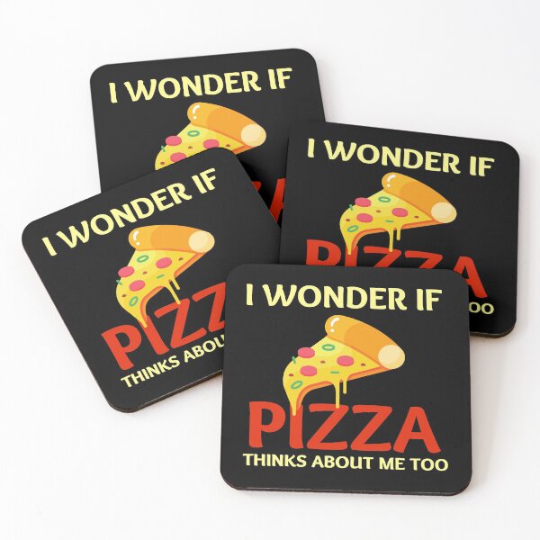 Item preview,  I Wonder If Pizza Thinks About Me Too designed and sold by fahrurrozzi.