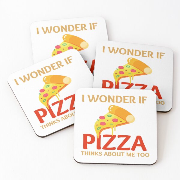 Item preview, I Wonder If Pizza Thinks About Me Too designed and sold by fahrurrozzi.