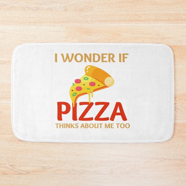 Item preview, I Wonder If Pizza Thinks About Me Too designed and sold by fahrurrozzi.