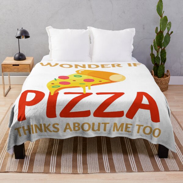 Item preview, I Wonder If Pizza Thinks About Me Too designed and sold by fahrurrozzi.