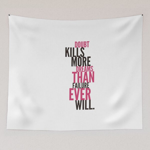 Item preview, Doubt kills more dreams than failure ever will (blck) designed and sold by Fit & Fun  Gallery.