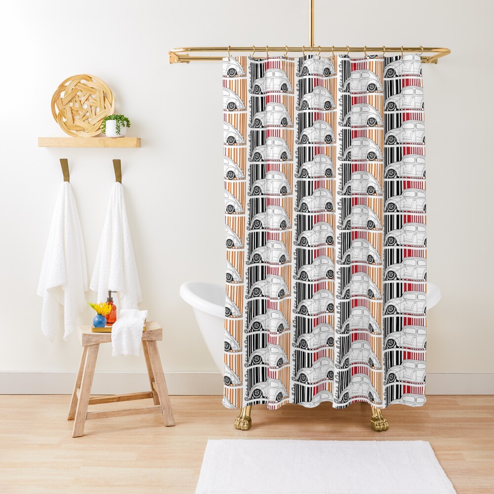 aircooled split Shower Curtain