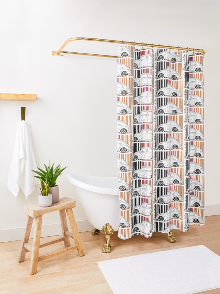 Alternate view of aircooled split Shower Curtain