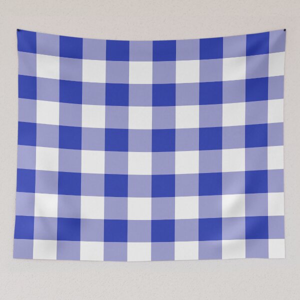 Item preview, Big Blue Desaturated Gingham designed and sold by tealprint.