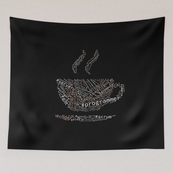 Item preview, Hashtag Wordcloud Programmer, Coffee, Word Cloud, Software Engineer, Computer Science, Web, WWW, Programming Humor, Dark designed and sold by Max-Wear.