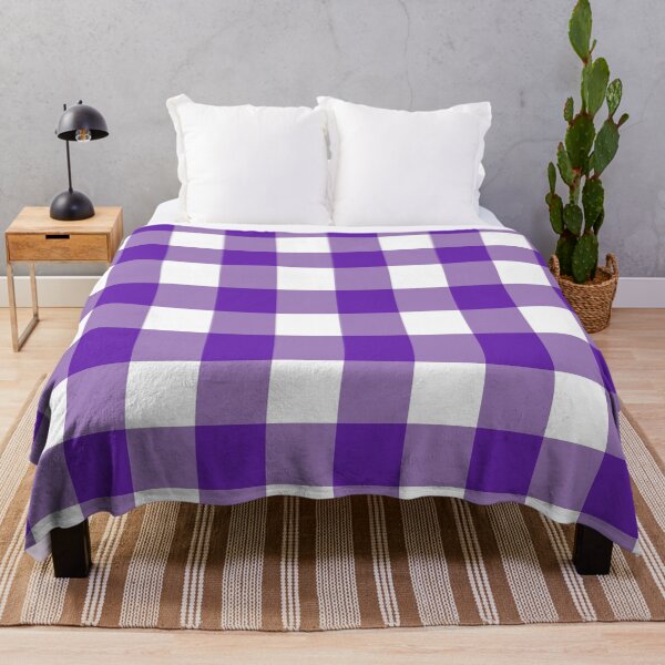 Item preview, Big Purple Desaturated Gingham designed and sold by tealprint.