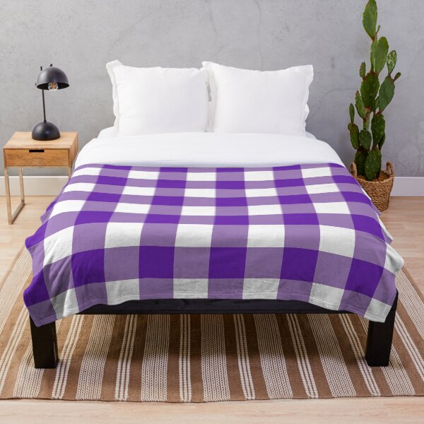 Item preview, Big Purple Desaturated Gingham designed and sold by tealprint.