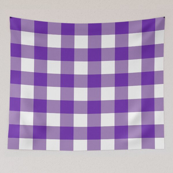 Item preview, Big Purple Desaturated Gingham designed and sold by tealprint.
