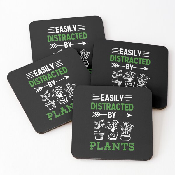 Item preview, Easily Distracted By Plants - Funny Gift for Gardener designed and sold by TeeDesignsStore.
