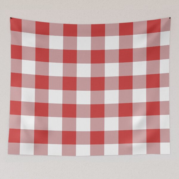 Item preview, Big Red Desaturated Gingham designed and sold by tealprint.