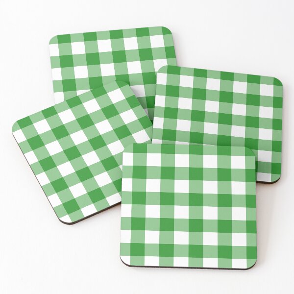 Item preview, Big Green Desaturated Gingham designed and sold by tealprint.